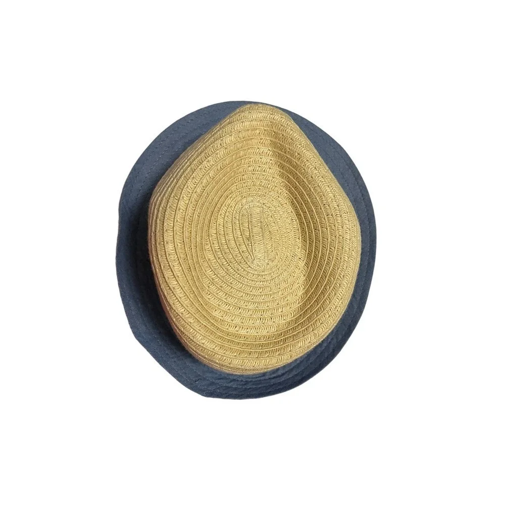 Youth Tan and Blue Straw Fedora Target Brand